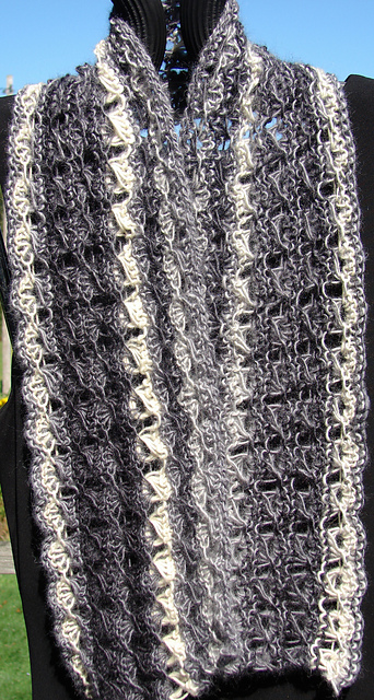 1 Skein Broomstick Lace Scarf