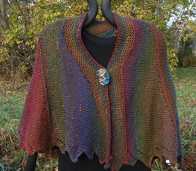 Sawtooth Shawl Short Version
