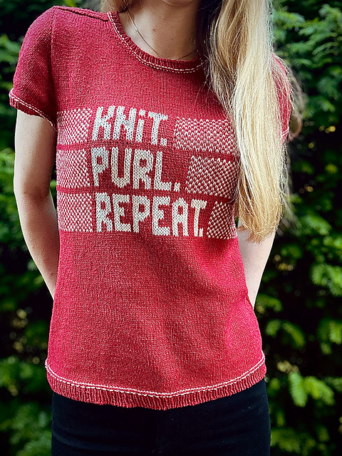 Knit Purl Repeat Tee