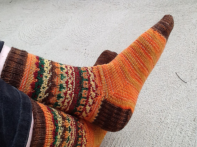 Autumnal Bohus Socks