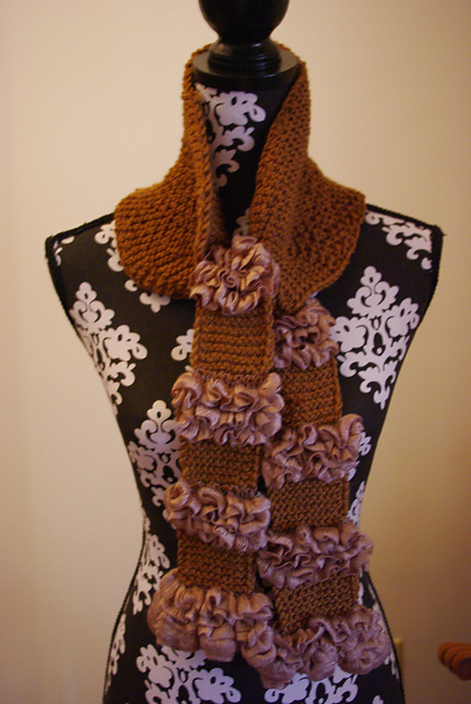 Ribbon Ruffles Scarf