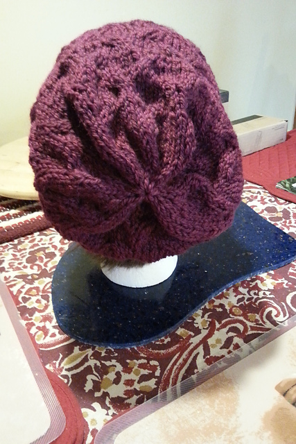 Broken Cable Semi-Slouch Hat