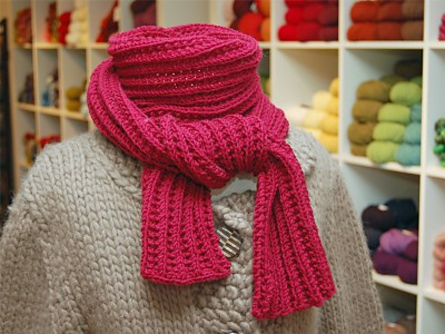 Seeded Rib Scarf