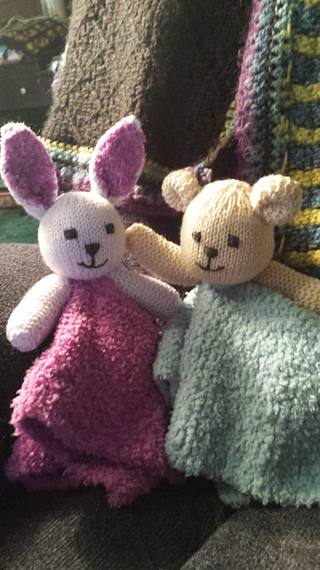 Bunny-Bear Comfort Mini Blanket Toy 4542