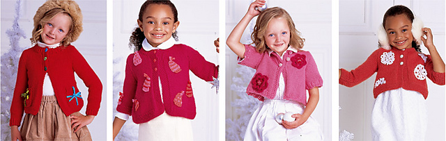 girl's cardigan with snowflakes
