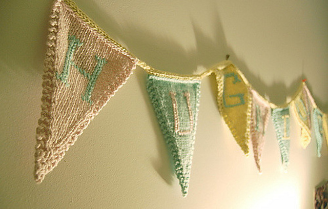 Knitted Bunting Flags