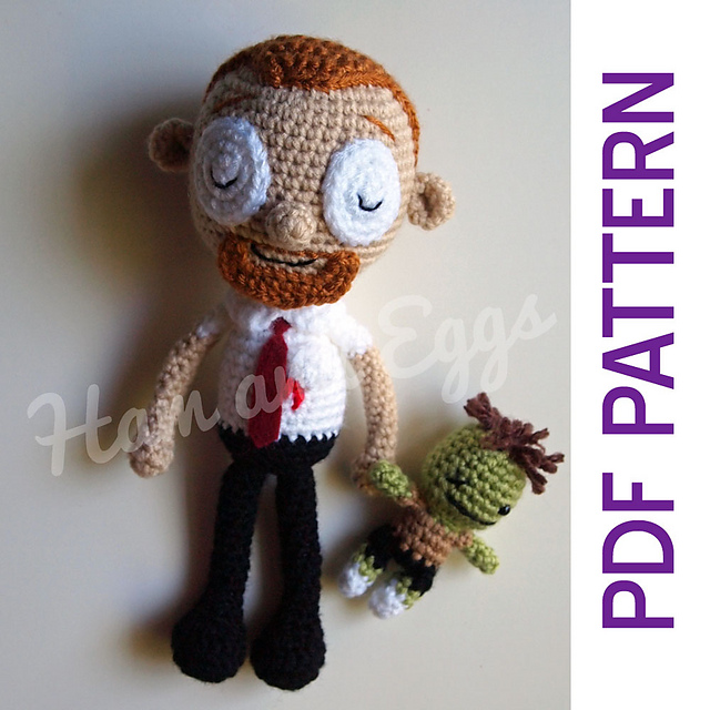 Ravelry Shaun of the Dead and Zombie Ed pattern by Ham and Eggs
