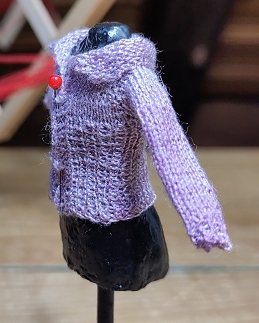 Miniature Violet Cardigan