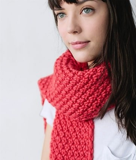 Moss Stitch Scarf