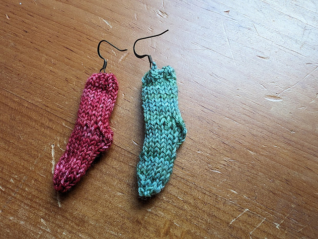 Tiny Sock Earrings