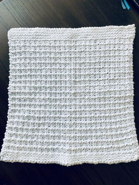 Waffle-Stitch Dishcloth