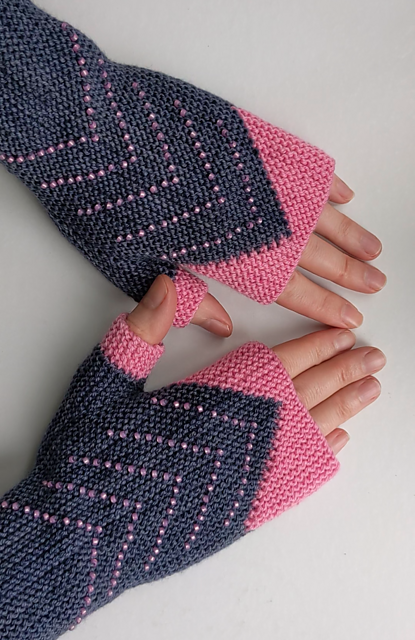 Fast Forward Beaded Mitts