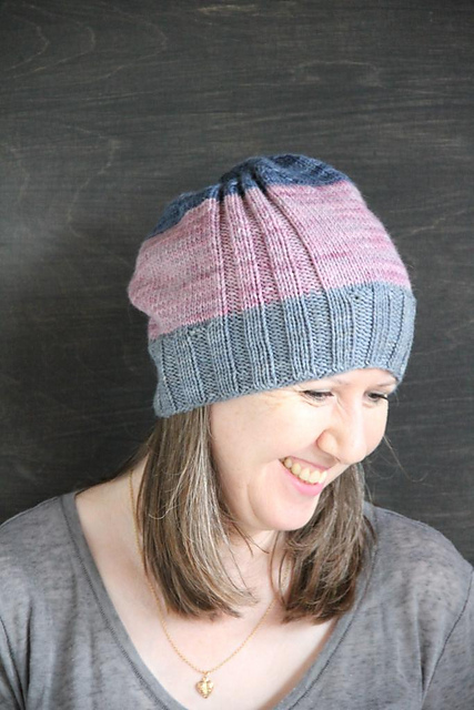 Color block hat