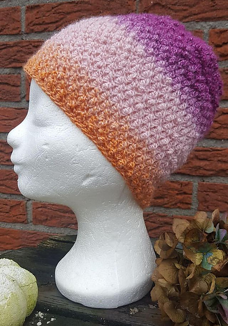 Moss stitch hat(Gerstekorrelmuts)