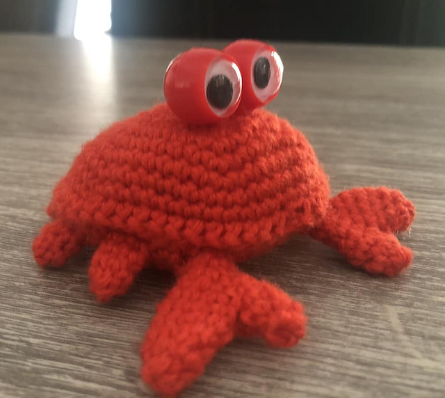 krab met wiebeloogjes