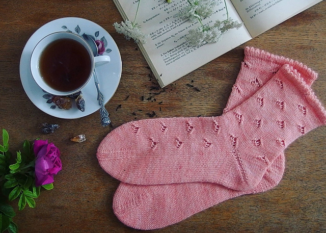 Tea Rose Socks