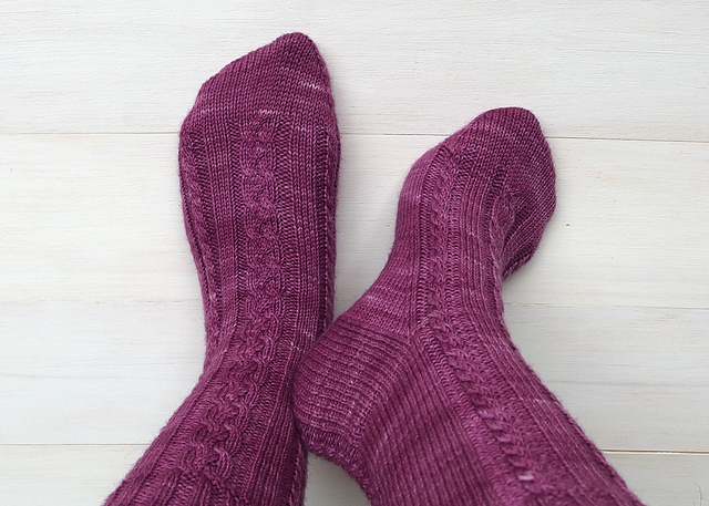Not So Dark And Twisty Socks