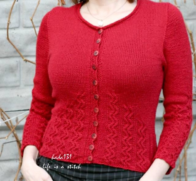 m*o様 Watermark Pattern Knitted Cardigan Watermark Cardigan | Knitting Pattern by Jared Flood