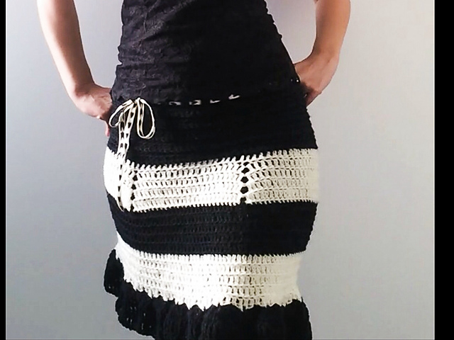 Painted Black Skirt