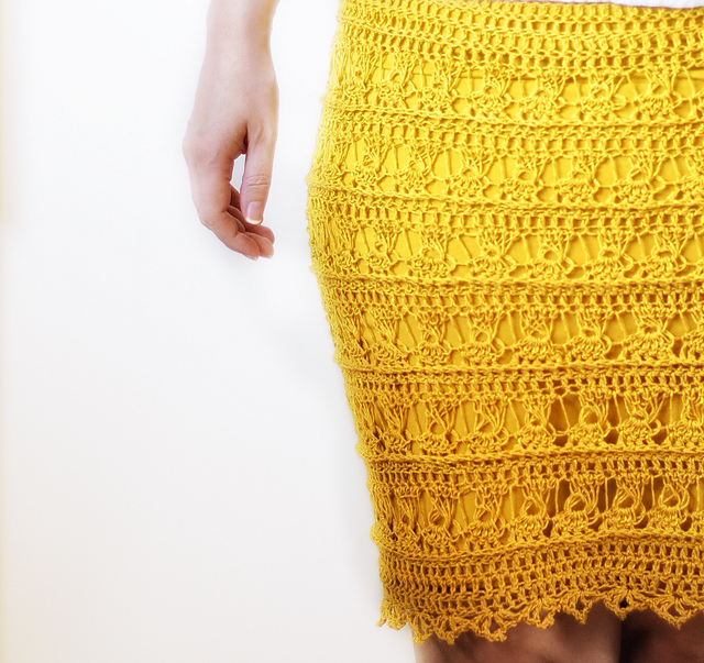 Golden Lace Skirt