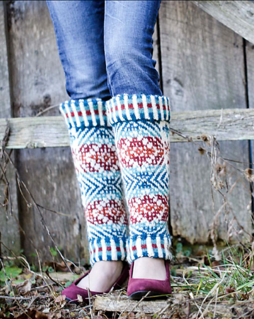 Patty's Celtic Cross Leg Warmers
