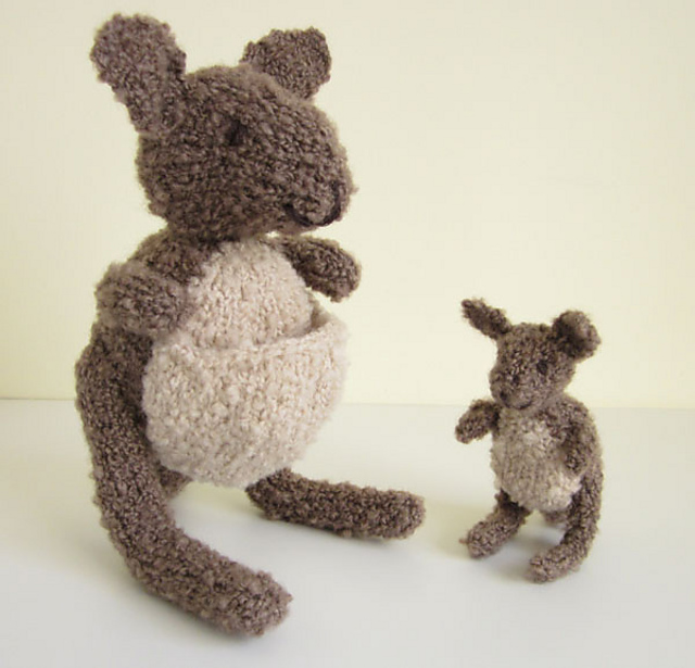 Kangaroo mum and baby