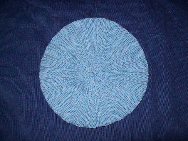 Leg O' Mutton Fingerless Gloves and Beret Cap (Cap)