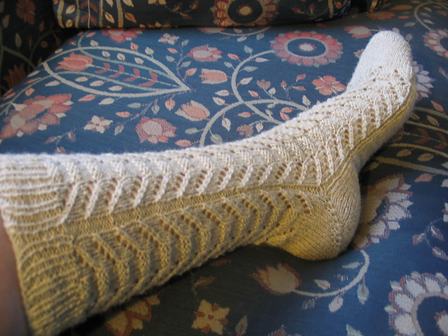 Toe-Up Totem Socks