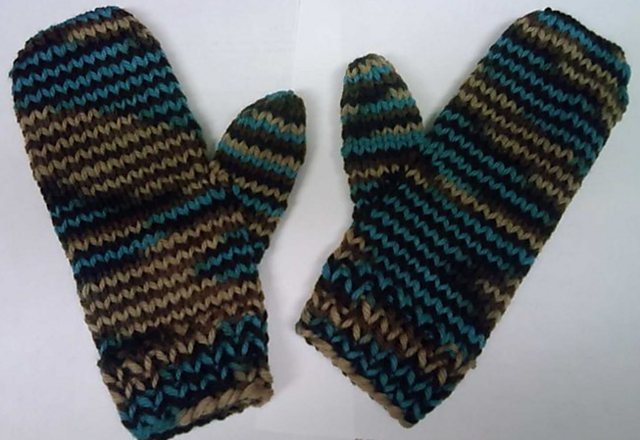 Grandma's chunky mittens