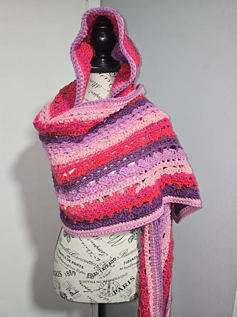The High Tide Hooded Shawl