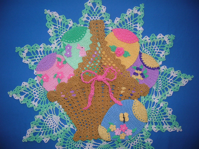 Easter Basket Doily