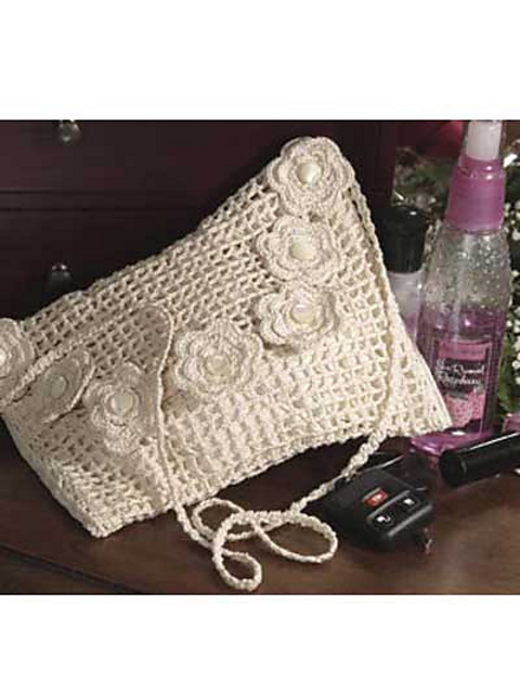 Crocheted Irish Roses Purse
