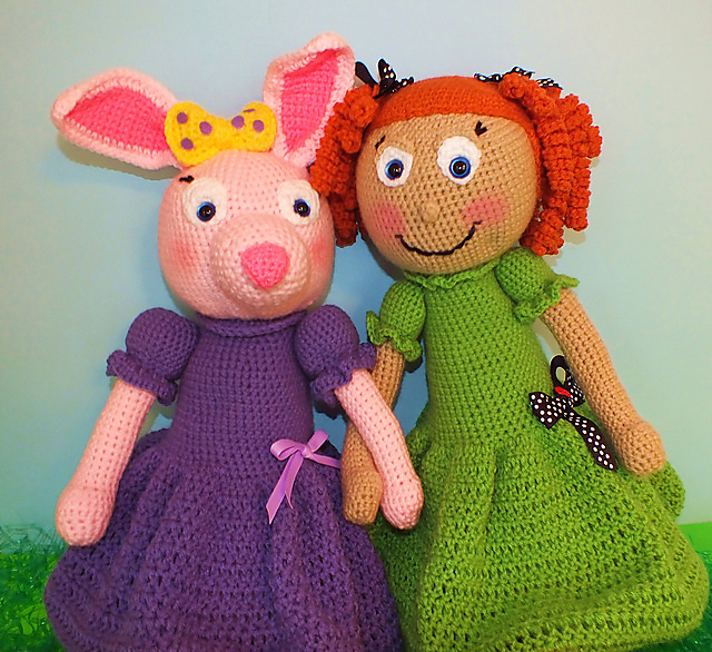 Zoe Girl© and Jelly Bean Bunny© Dolls