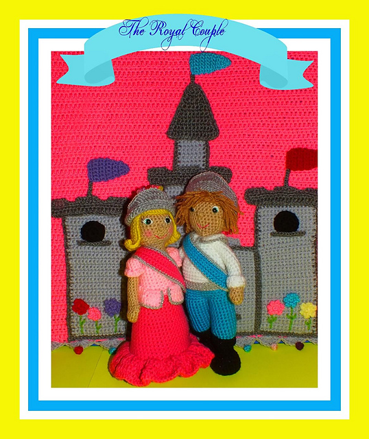Prince Alvary & Princess Amelia Dolls+Blanket