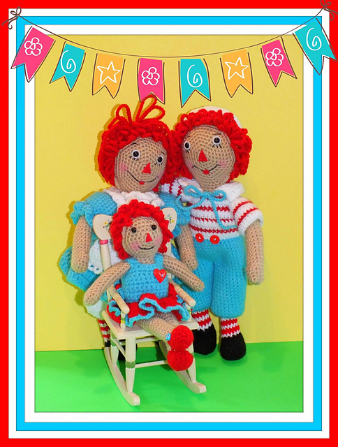 Classic Crochet Rag Dolls