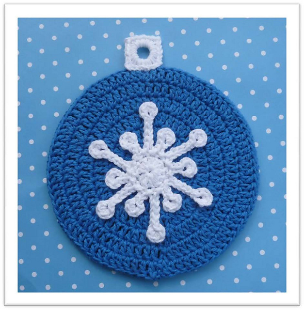 Snowflake Ornament Potholder