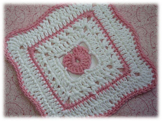 Heart Dishcloth