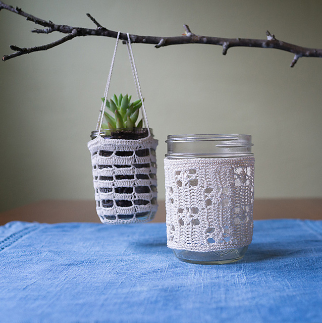 Luminarie Cozy and Hanging Planter Pattern