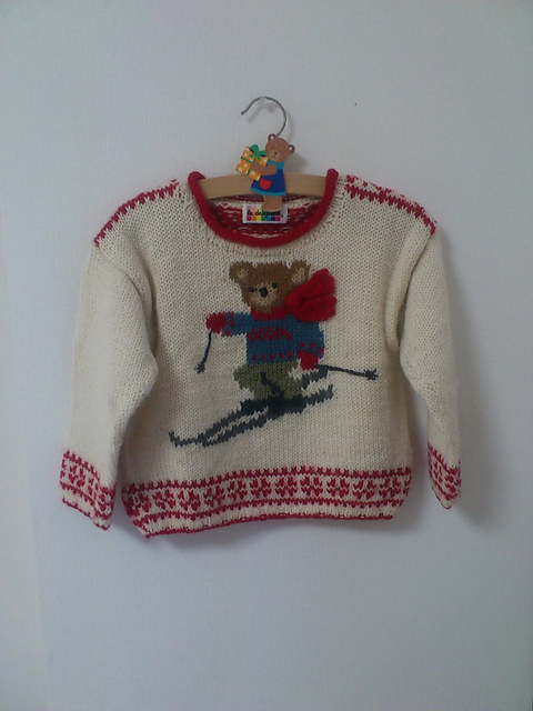 l'ourson skieur