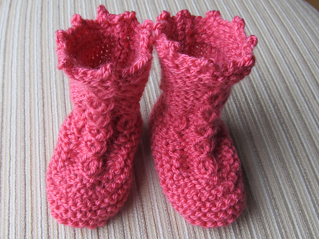 Mock Cables Booties