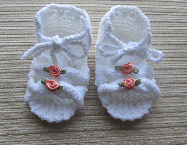 Knitted Sandals with Cables