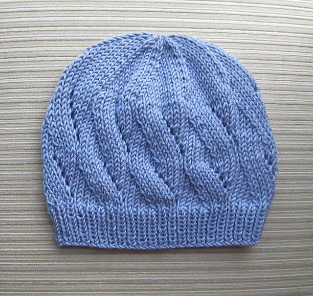 Lilac Hat with Eyelet Crescents for a Lady