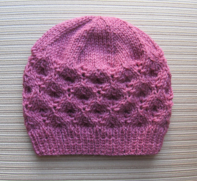 Hat with Textured Rhombuses
