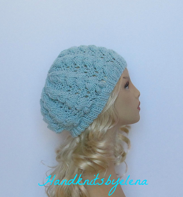 Hat in Sea Shells Stitch