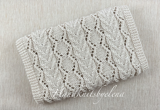 Infinity Scarf with Braids and Lace