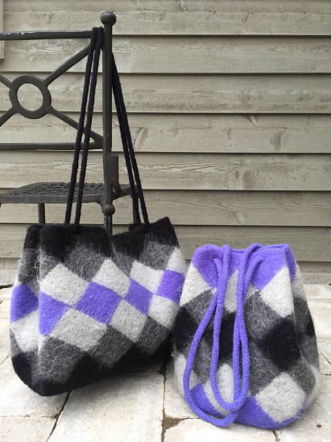 Crisscross Entrelac Totes