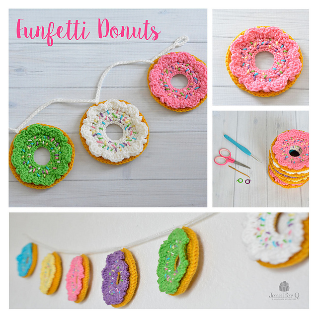 Ravelry: Funfetti Donuts pattern by Jennifer Q