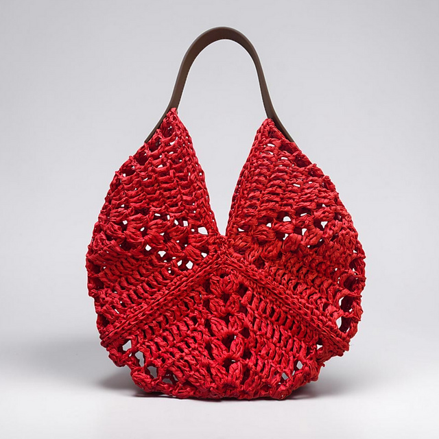 Poppy Raffia Bag