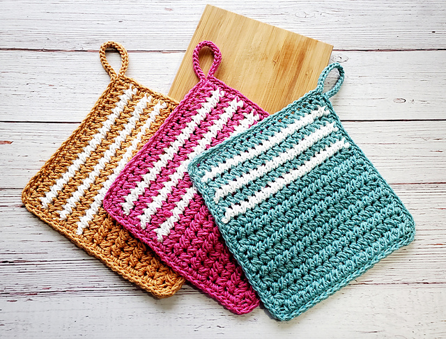 Crossed Stitch Dishcloth