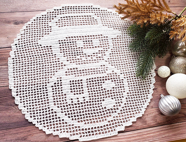 Snowman Doily